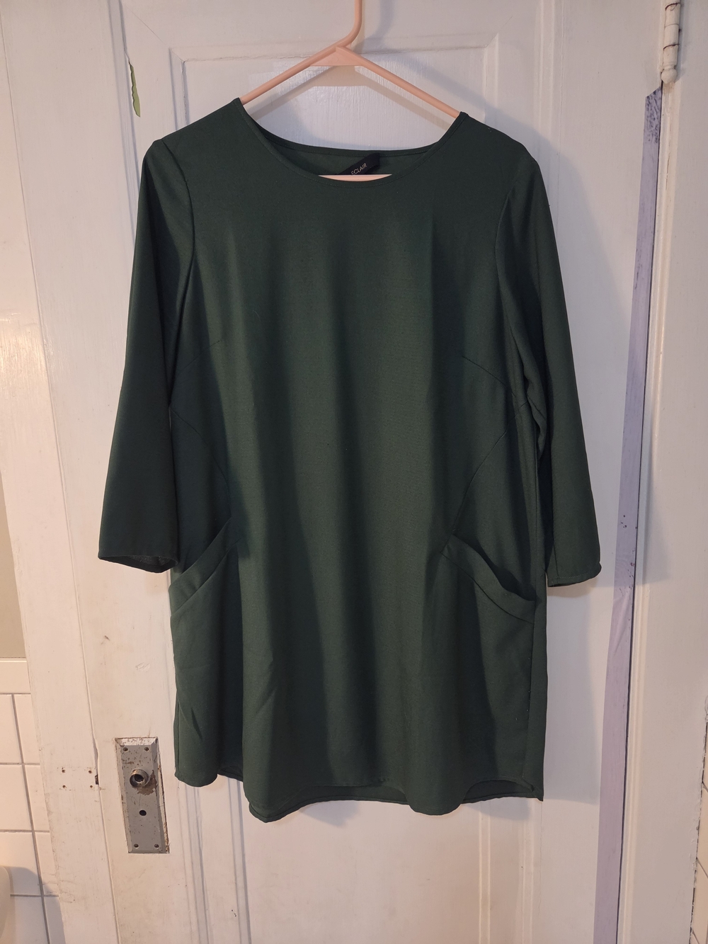 Women's Dark Green Pocket Tunic Top